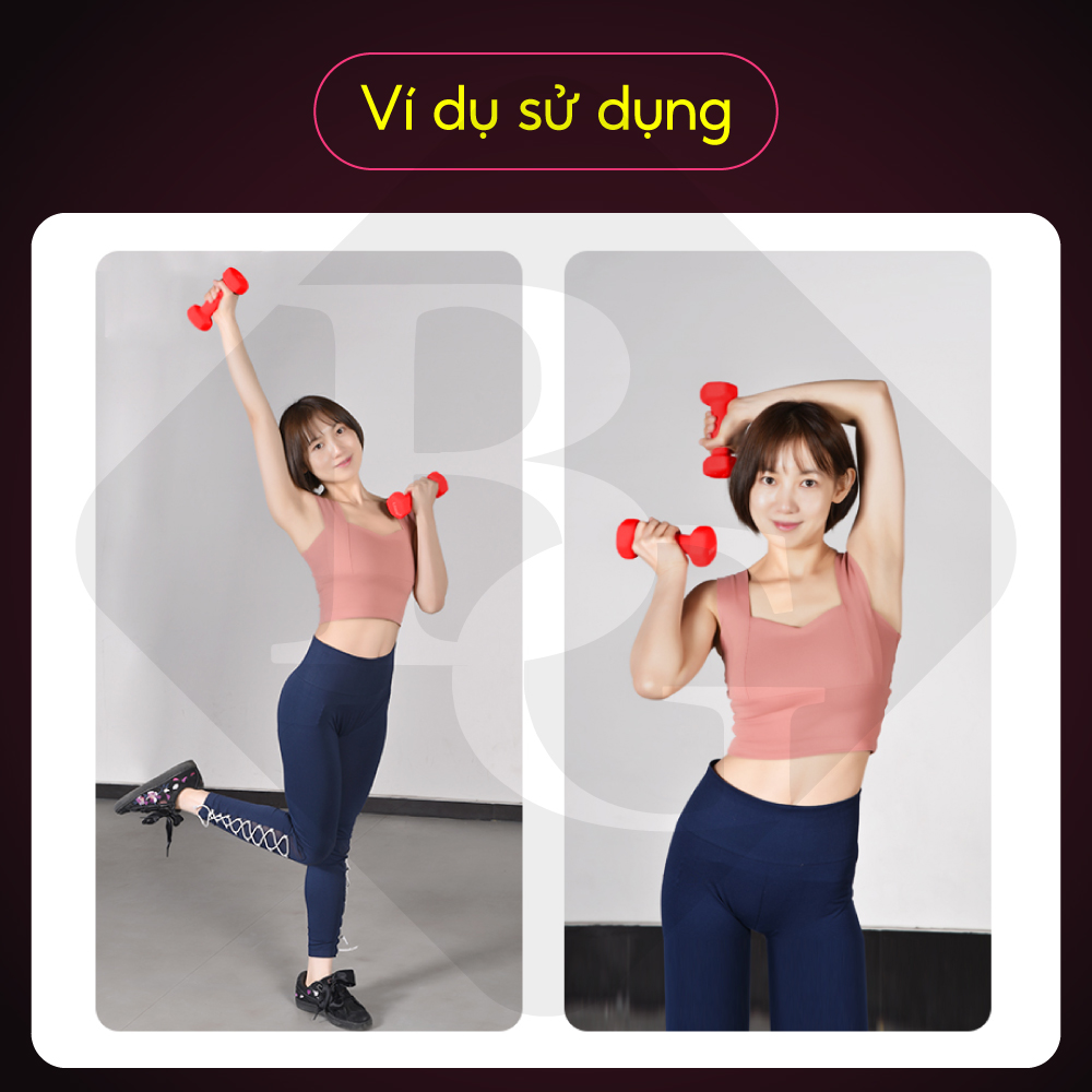 Bộ 2 Tạ tay cao cấp Thái Lan 2Kg BG