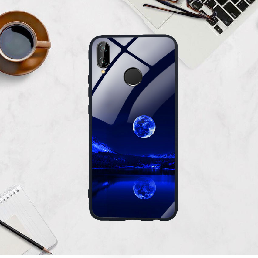 Ốp Lưng Kính Cường Lực cho điện thoại Huawei Nova 3e - 0269 MOON02