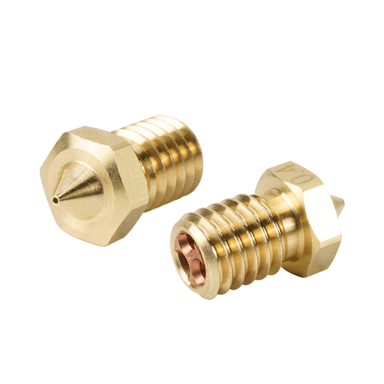 Solid High Speed Nozzle Easy to Use High Temperature Brass for Filament