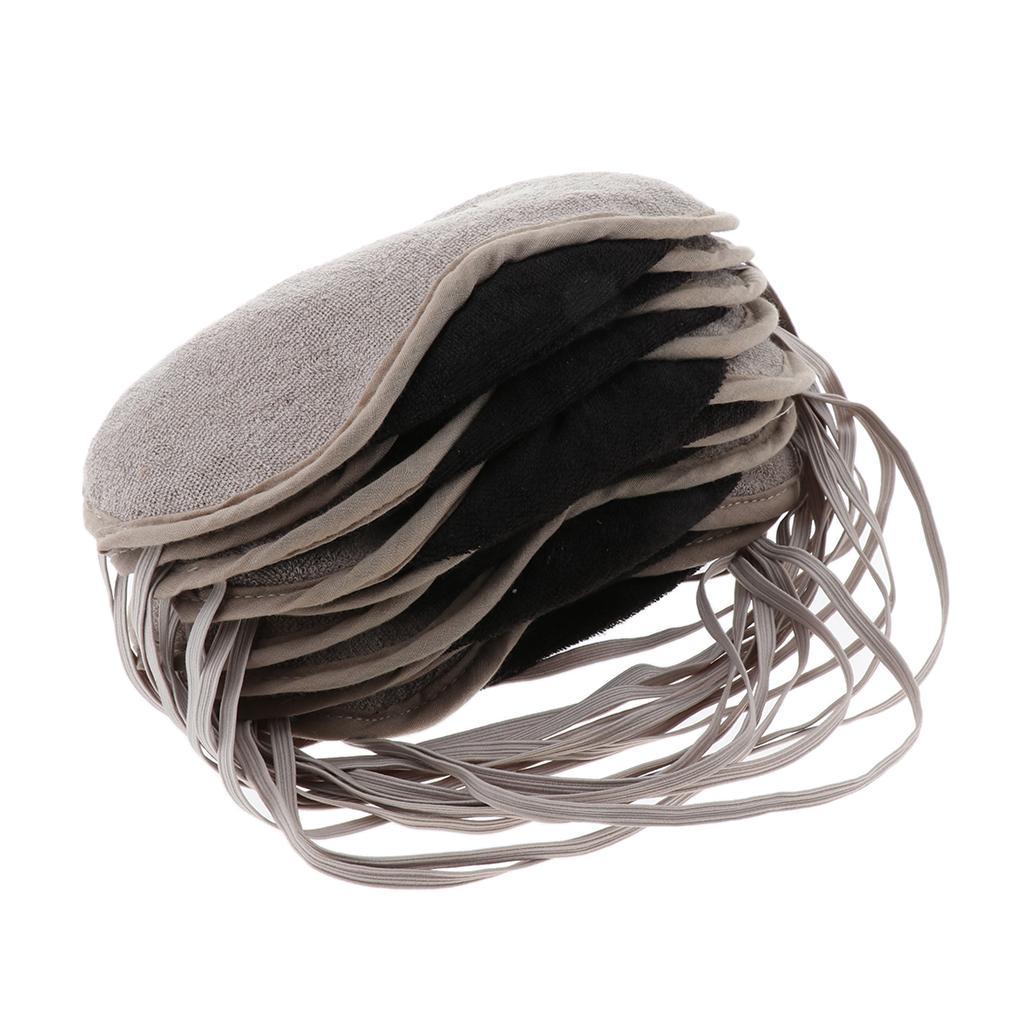10Pcs Soft Sleep Mask Adjustable Strap Eye Mask Blindfold for Puffy Eyes