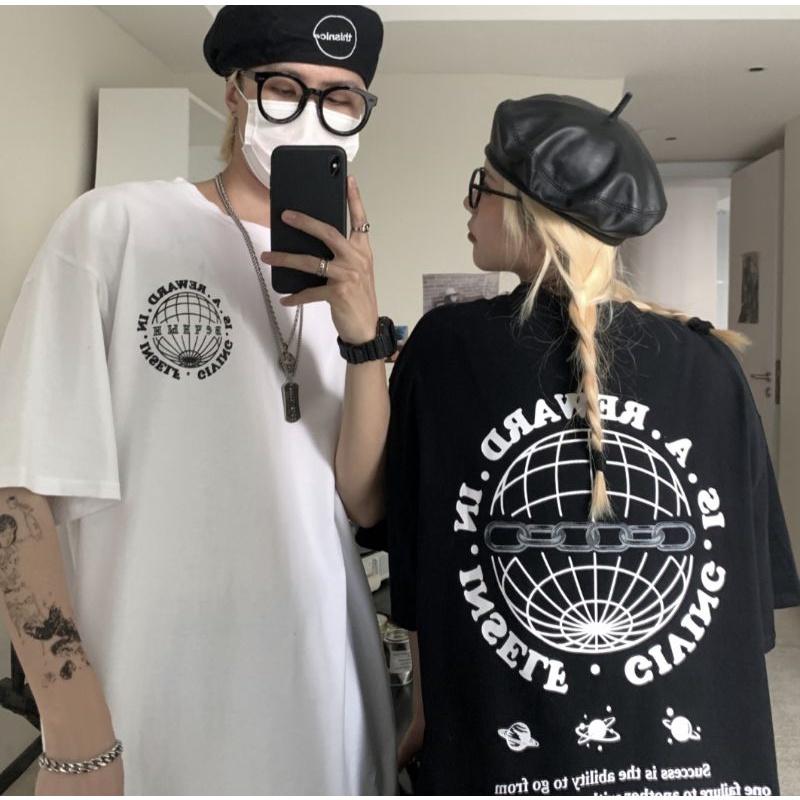 Áo thun tay lỡ cá tính basic mềm mịn ulzzang unisex - ẢNH THẬT