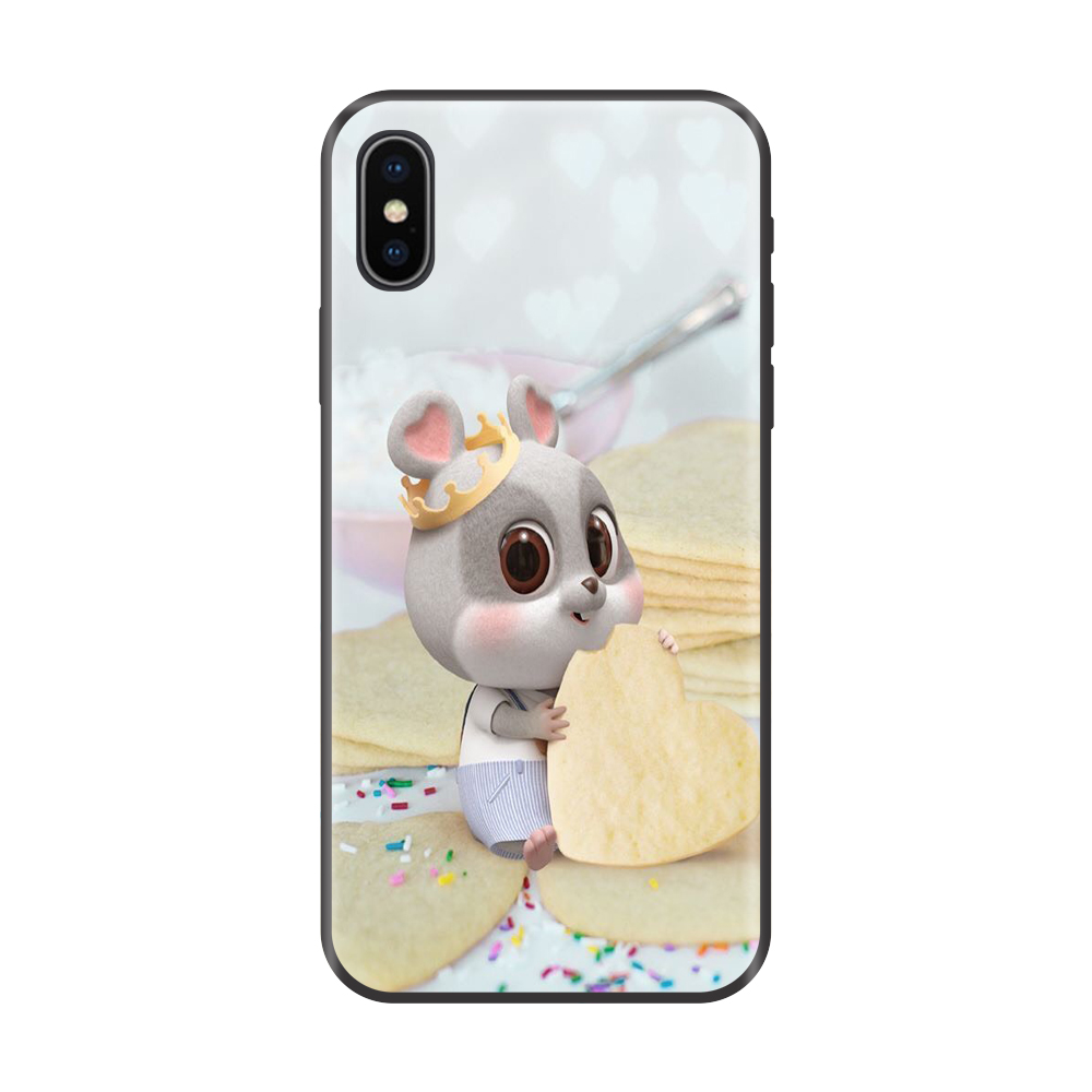 Ốp lưng TPU viền dẻo cho điện thoại IPHONE X Hình Chuột Tết 2020 Mẫu 13