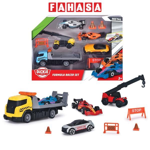 Bộ Đồ Chơi Mô Hình Xe Công Thức Formula Racer Set - Dickie Toys 203333002