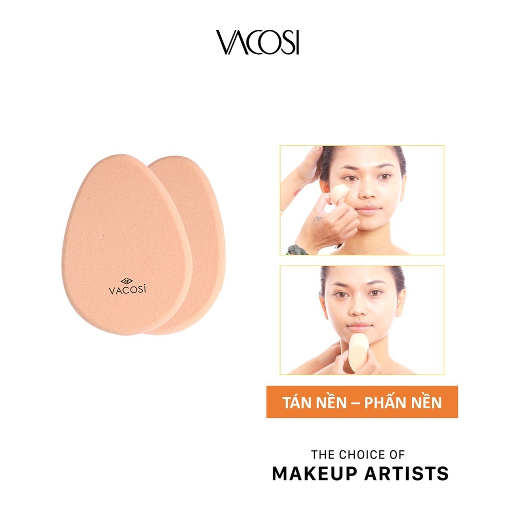 Bông Phấn Ướt Tán Nền Giọt Nước VACOSI - BP15