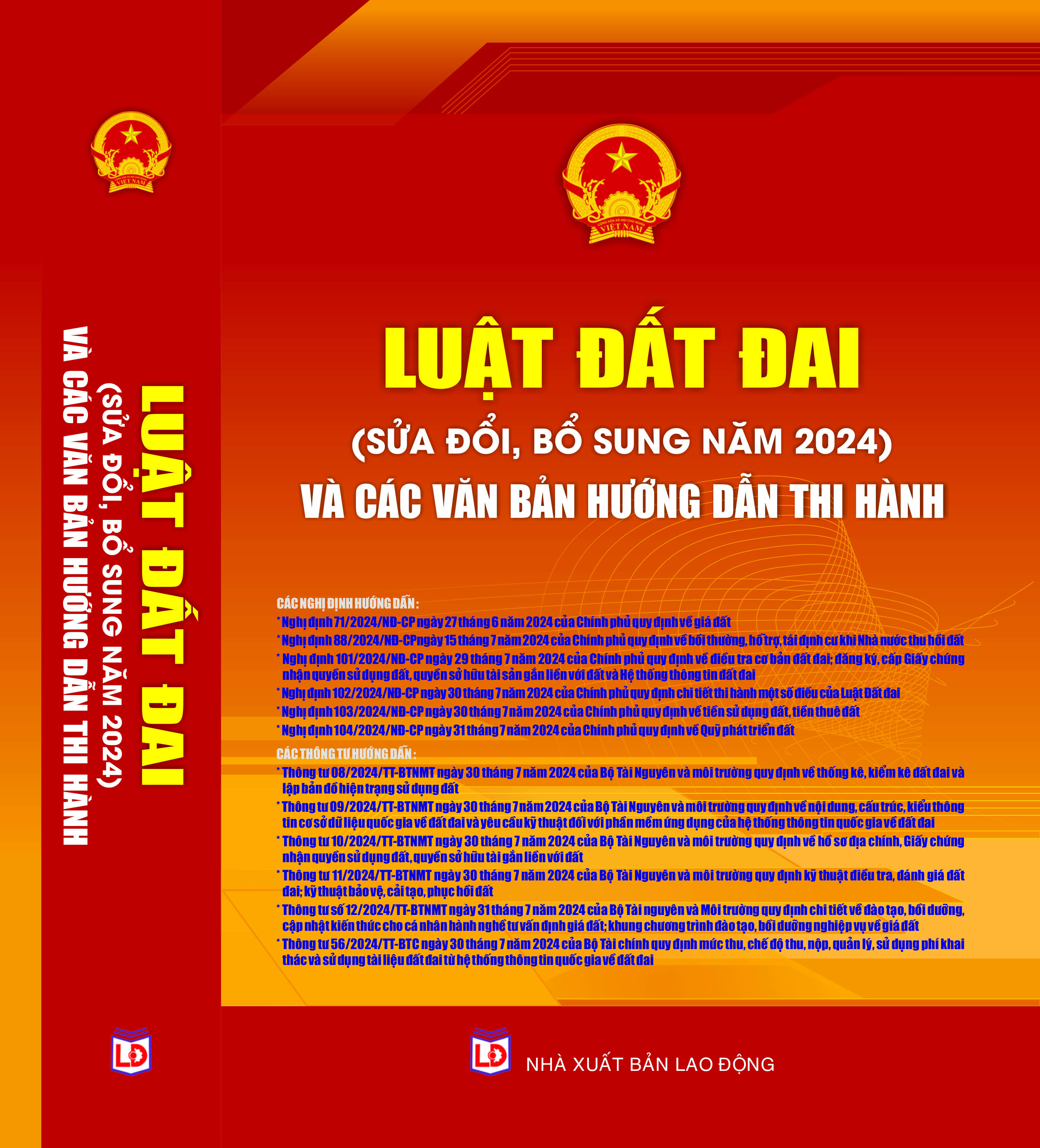 Luật Đất đai (sửa đổi, bổ sung năm 2024) và các văn bản hướng dẫn thi hành