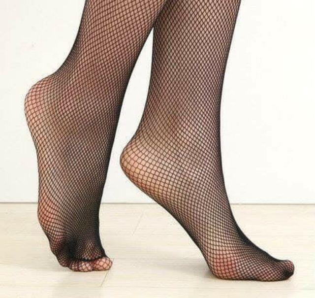 Quần Tất Lưới Mắt Nhỏ Không Đường Gân