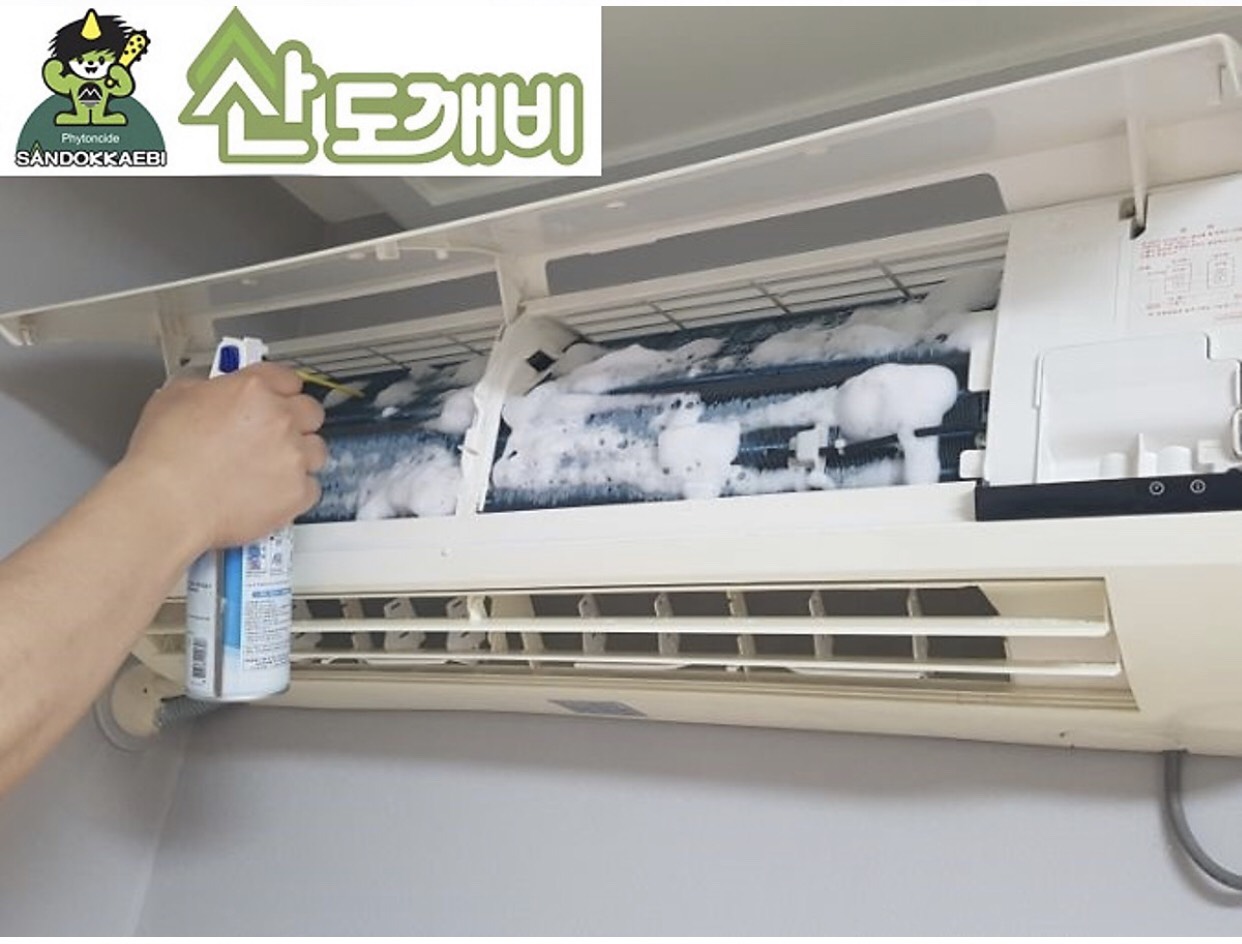 Dung dịch vệ sinh máy lạnh Sandokkaebi chai 330ml - Hàn Quốc 