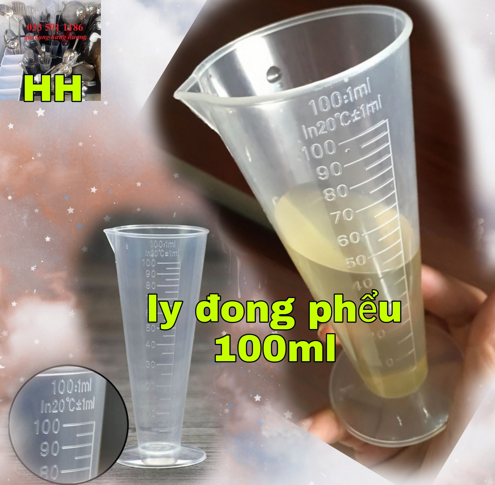 Ca Ly đong định lượng 50ml làm bánh, pha chế (chất dày, bền, đẹp)