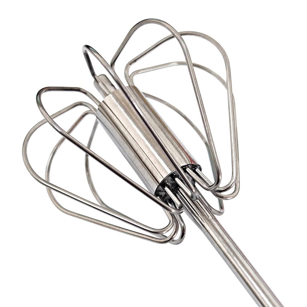 EHZ Thép Không Gỉ Eggbeater Quay Bán Tự Động Tay Đẩy Máy Đánh Trứng Tay Kem Trứng Khuấy Dụng Cụ Nhà Bếp 12INCH