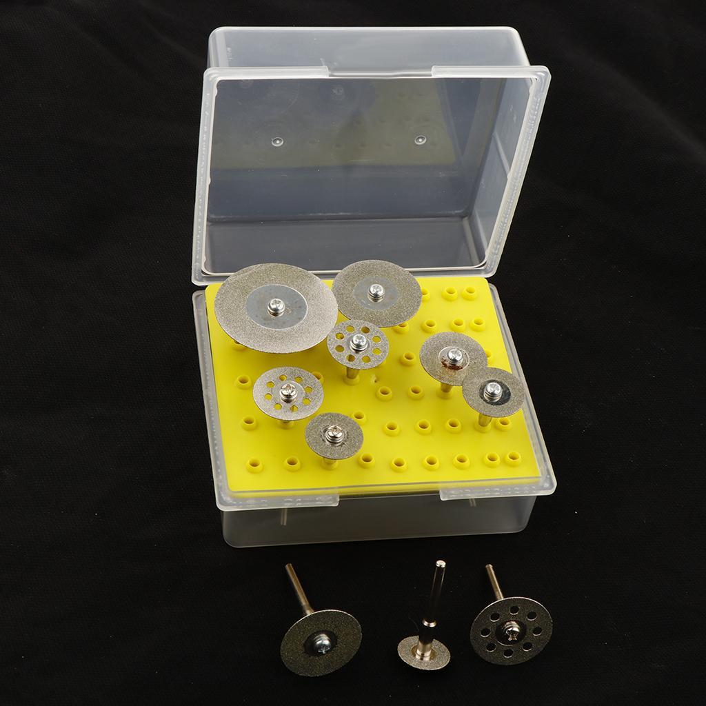 Diamond Coated Cutting Wheels Saw Blades Disc Rotary Tool Kit Handle 3.17mm