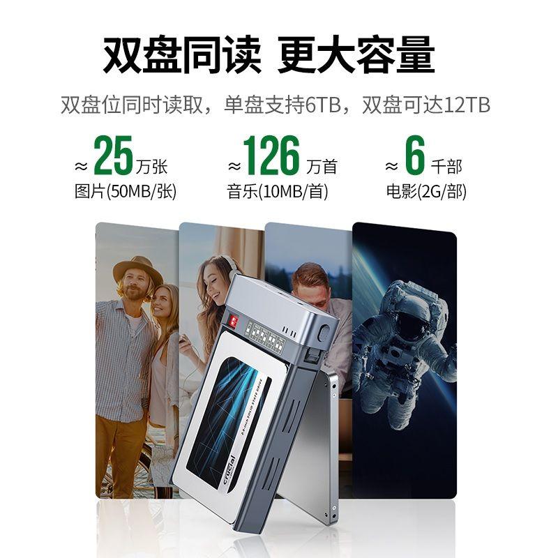 Ugreen UG80857CM381TK USB Type C 3.1 Gen2 2.5inch hộp ổ cứng sata kết nối với máy tính kèm dây cáp 2 đầu C - HÀNG CHÍNH HÃNG