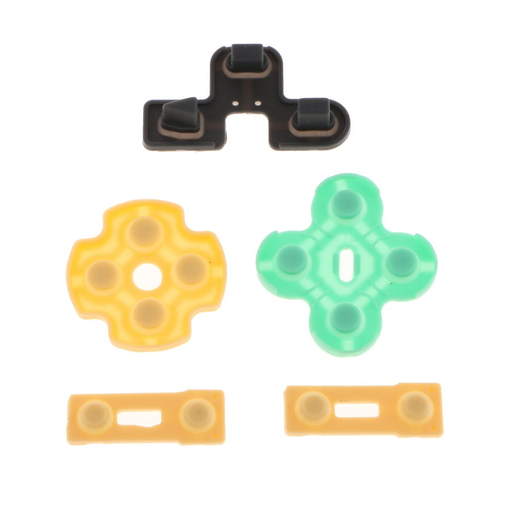 5x Controller Button Conductive Rubber Pad for Sony PS2 Controller Key Kit