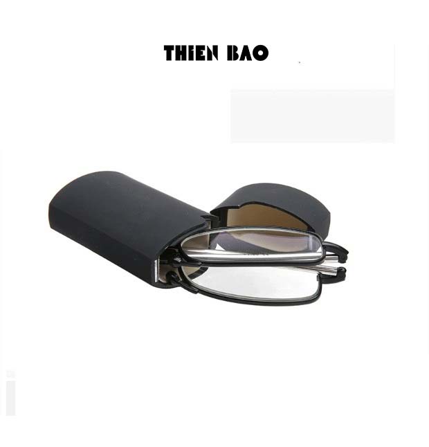 Kính lão thị, viễn thị Nam nữ gọn nhẹ KVN44 tròng Nhật bản gọng rút chuẩn độ cao cấp mini