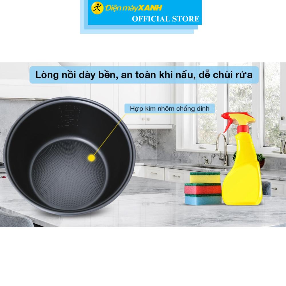 Nồi cơm nắp gài Delites 1.8 lít NCG1805 Hàng Chính Hãng