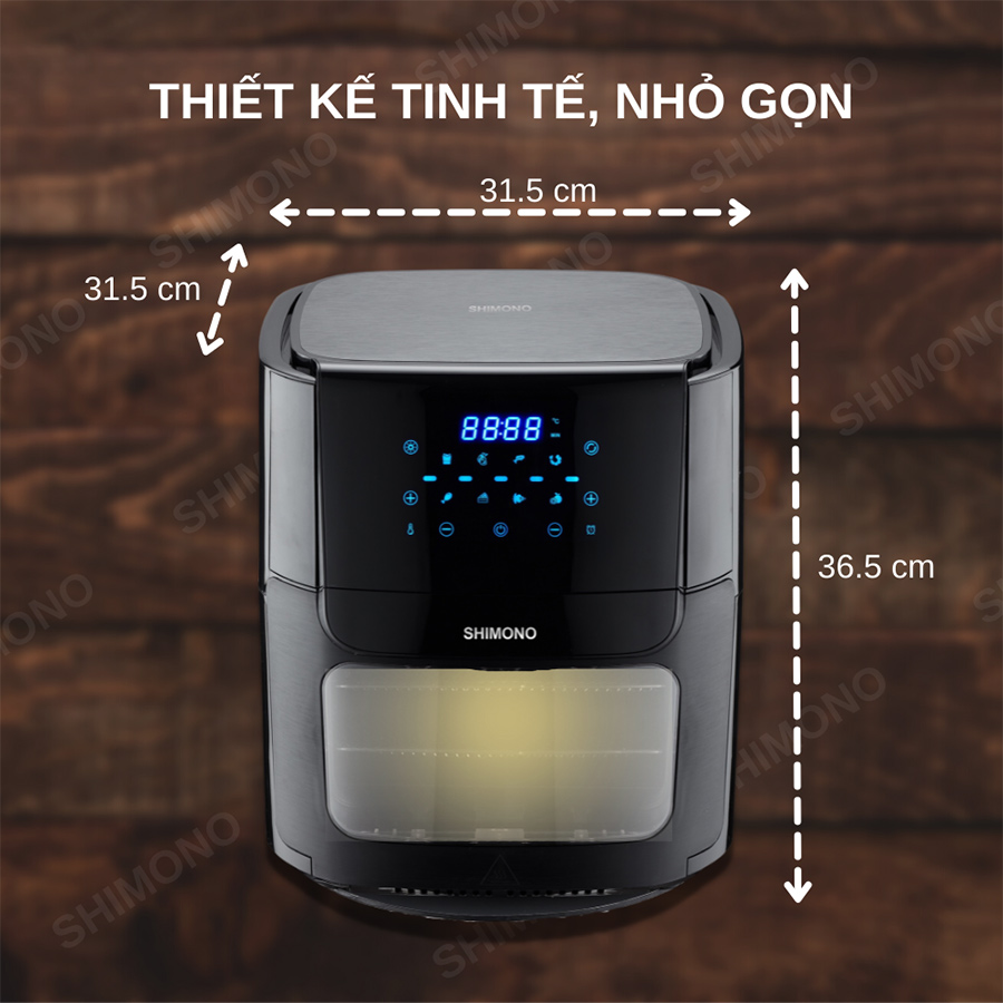 Nồi Chiên Không Dầu Shimono SM-AF1086T - Hàng Chính Hãng