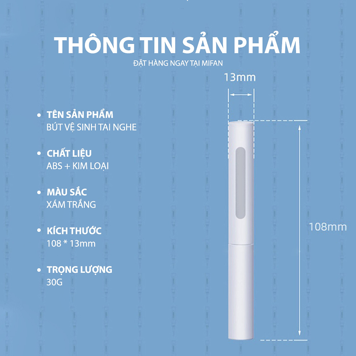 Dụng cụ vệ sinh tai nghe Bluetooth/True Wireless TW / Pro 1/2 đa năng dạng bút - Hàng nhập khẩu