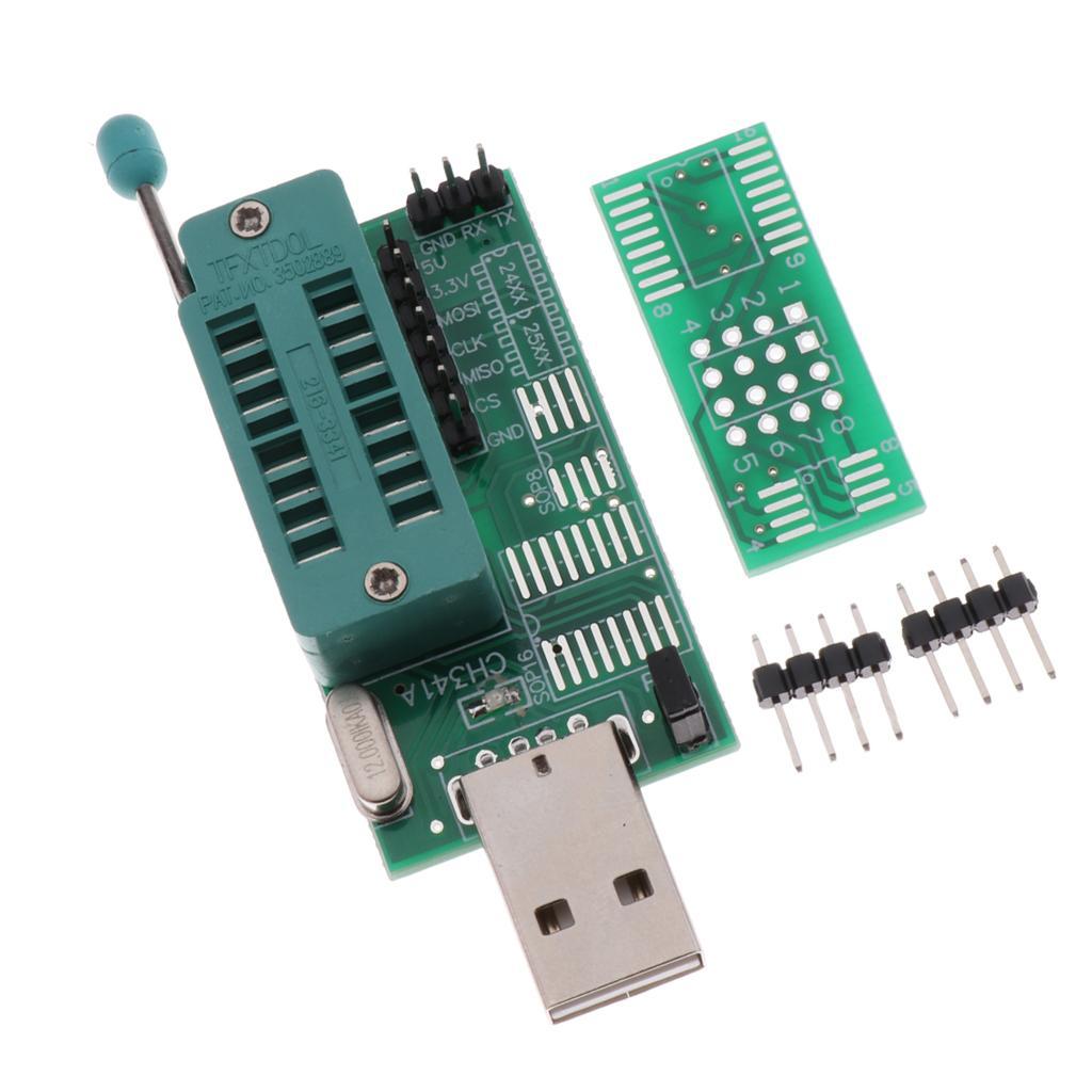 2 Pcs Pins CH341A Programmer USB Motherboard Routing LCD Bios Board 24 25