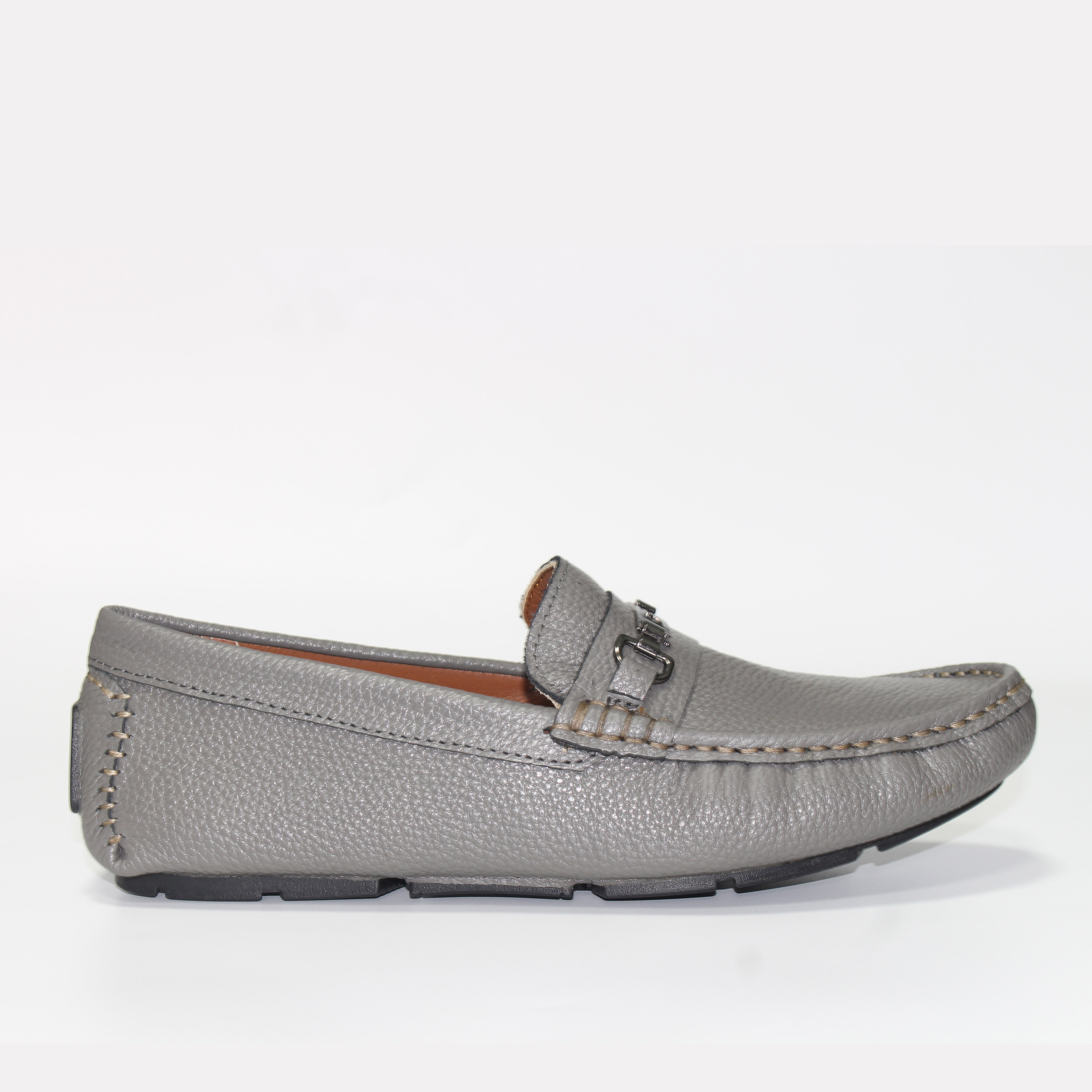 Giày MICHILUX Da Bò Thật Chính Hãng Horse Bit Moccasin CSHM0 Màu Xám