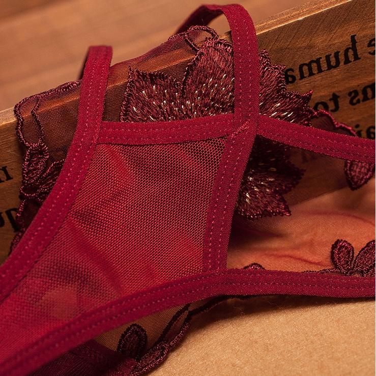 Quần lót nữ ôm thêu hoa thoáng mát - chọn màu