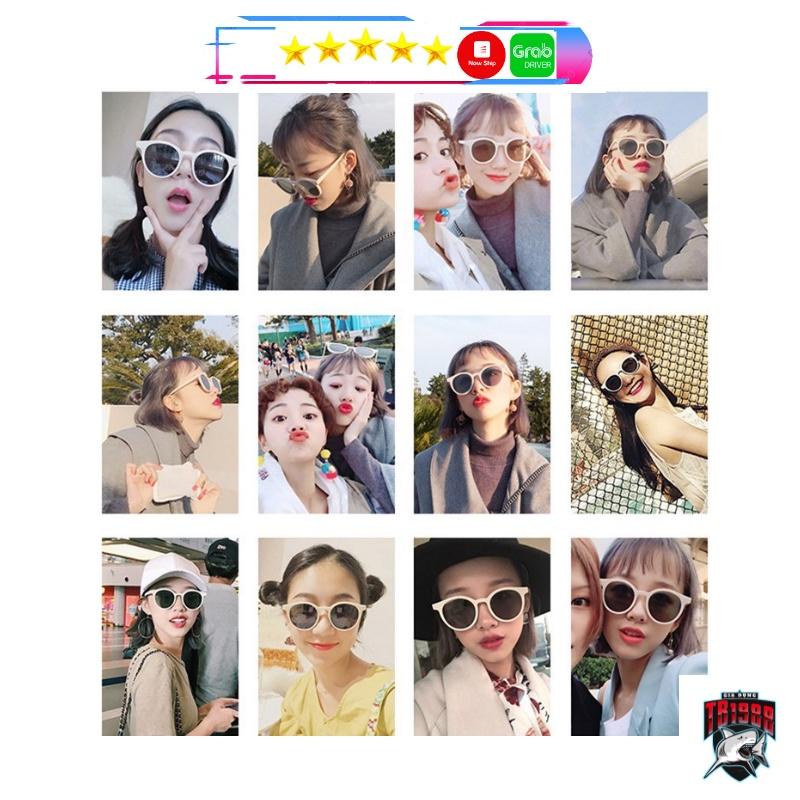 Kính mát nam nữ ulzzang hot nhất đi biển 2020 MÀU TRẮNG