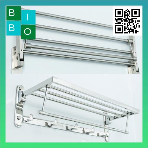 Máng Khăn Nhà Tắm Inox 304, Kệ Để Khăn, Thanh Vắt Khăn Gấp Đa Năng