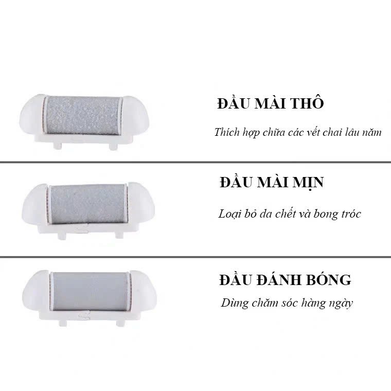 Máy Chà Gót Chân, Mài Gót Chân, Tẩy Da Chết Cao Cấp - Có Tích Điện, Tặng Kèm 3 Đầu Mài Thạch Anh 2 Chế Độ Mịn Da Quà Tặng Phụ Kiện 10 Món Cho Tiệm Nail Cá Nhân Nam Nữ Tại Nhà Văn Phòng - Giao Màu Ngẫu Nhiên