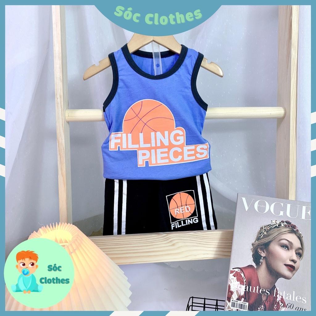 Bộ Ba Lổ Bóng Rổ Cho Bé Trai Size 8 - 18 kg