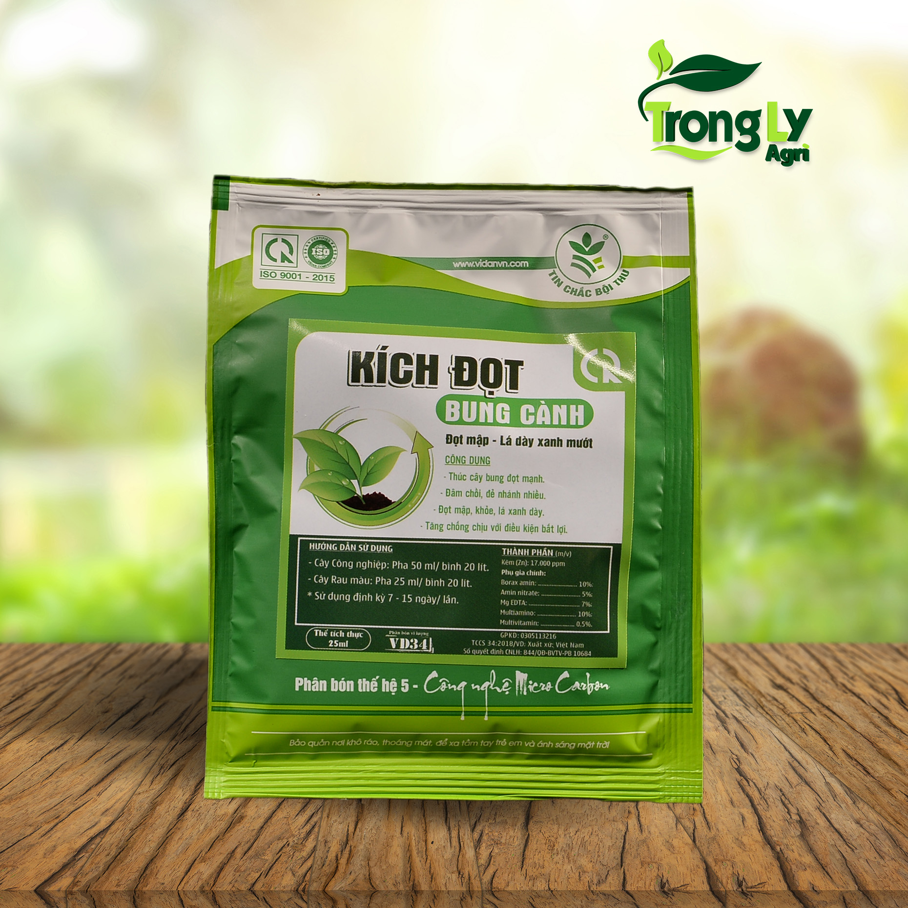 KÍCH ĐỌT-BUNG CÀNH (Gói 25g) - Mập đọt, Lá dày, xanh mướt lá