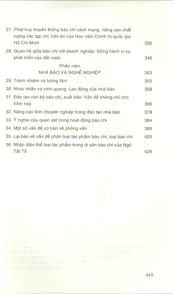 Báo Chí, Truyền Thông Hiện Đại - Thực Tiễn, Vấn Đề, Nhận Định (Xuất bản lần thứ hai)