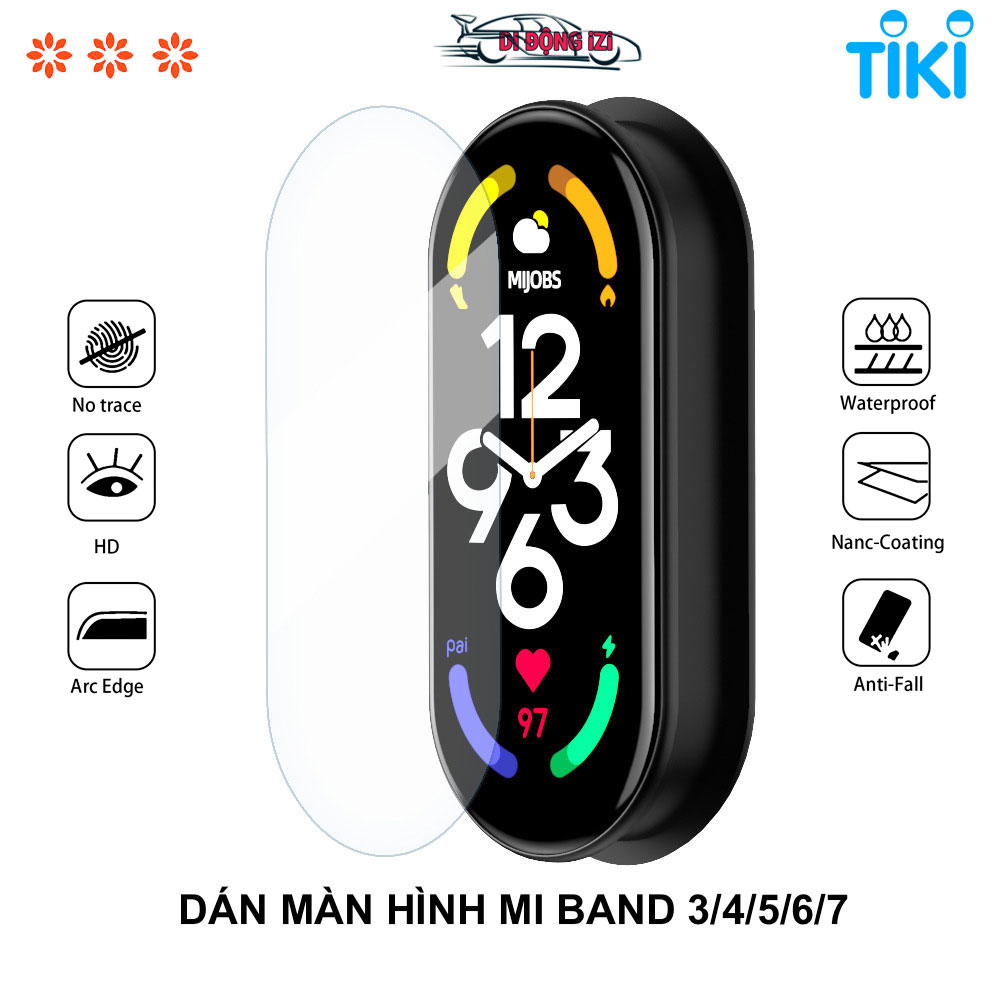 Miếng Dán Màn Hình Cho Mi Band 7/6/5/4/3 MJOBS - Chất Lượng Cao, Chống Trầy Xước Cực Tốt