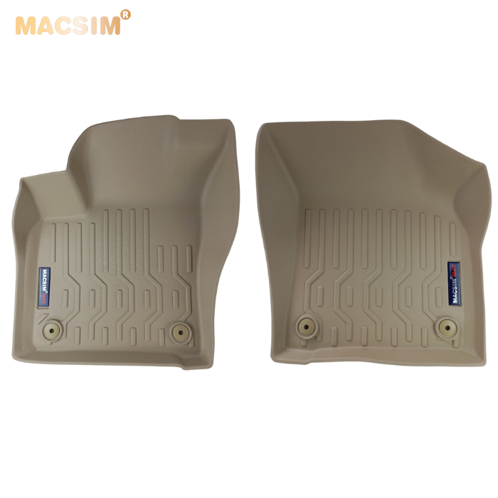 Thảm lót sàn xe ô tô VOLKWAGEN TERAMONT 2018+ đến nay Nhãn hiệu Macsim chất liệu nhựa TPV màu be.