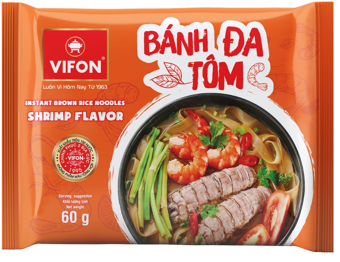 Thùng 30 Bánh Đa Tôm VIFON (60gr / Gói)