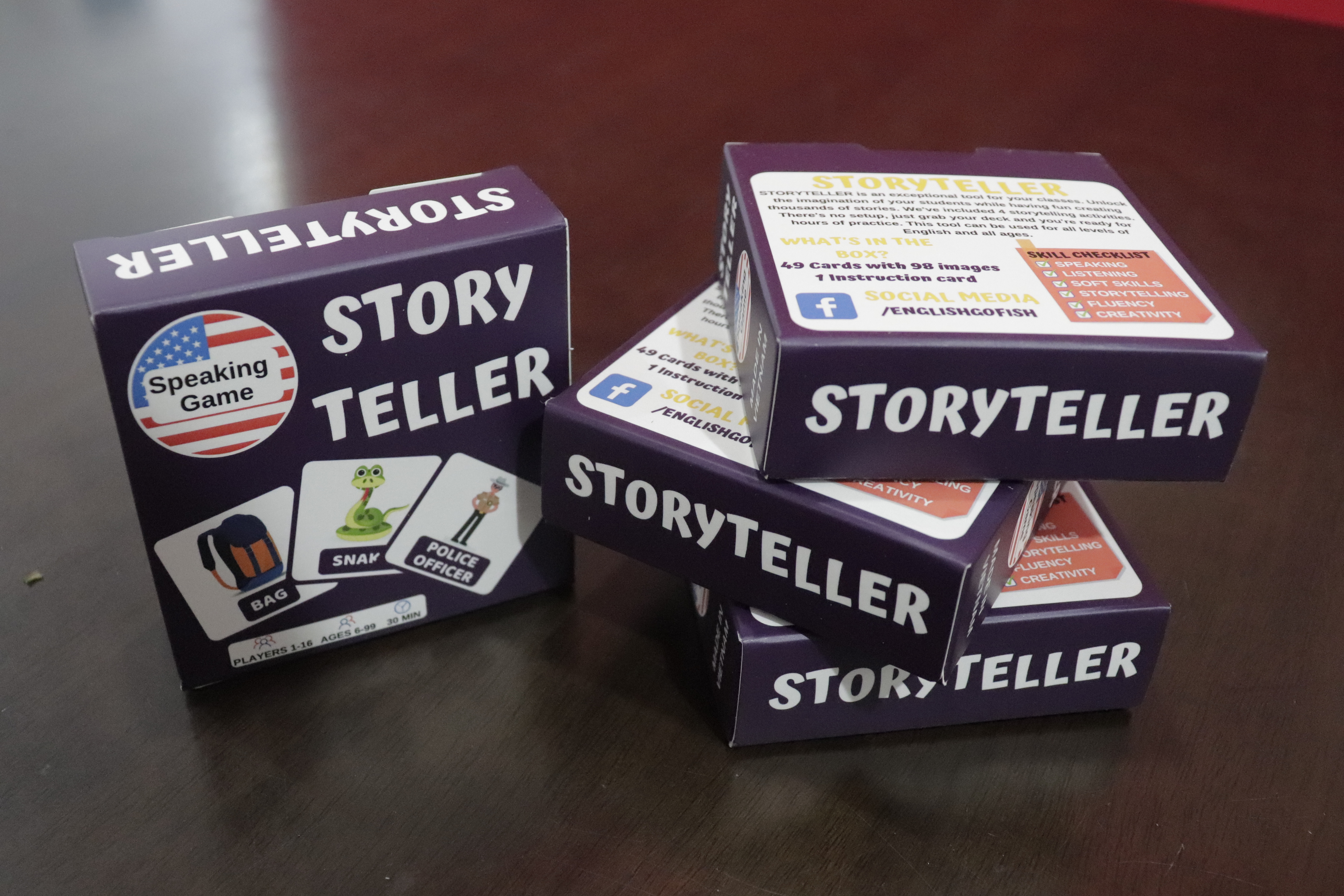 Storyteller - speaking board game for children, students - Game kể chuyện bằng thẻ tiếng Anh phù hợp nhiều cấp độ