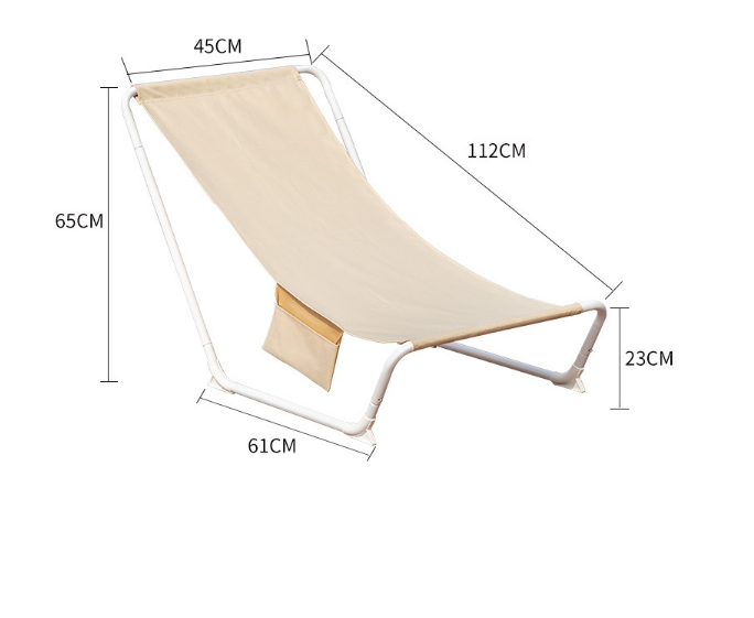 Ghế Xếp Du Lịch Cắm Trại Ngã Lưng Có túi đựng điện thoại Picnic Chair Leisure