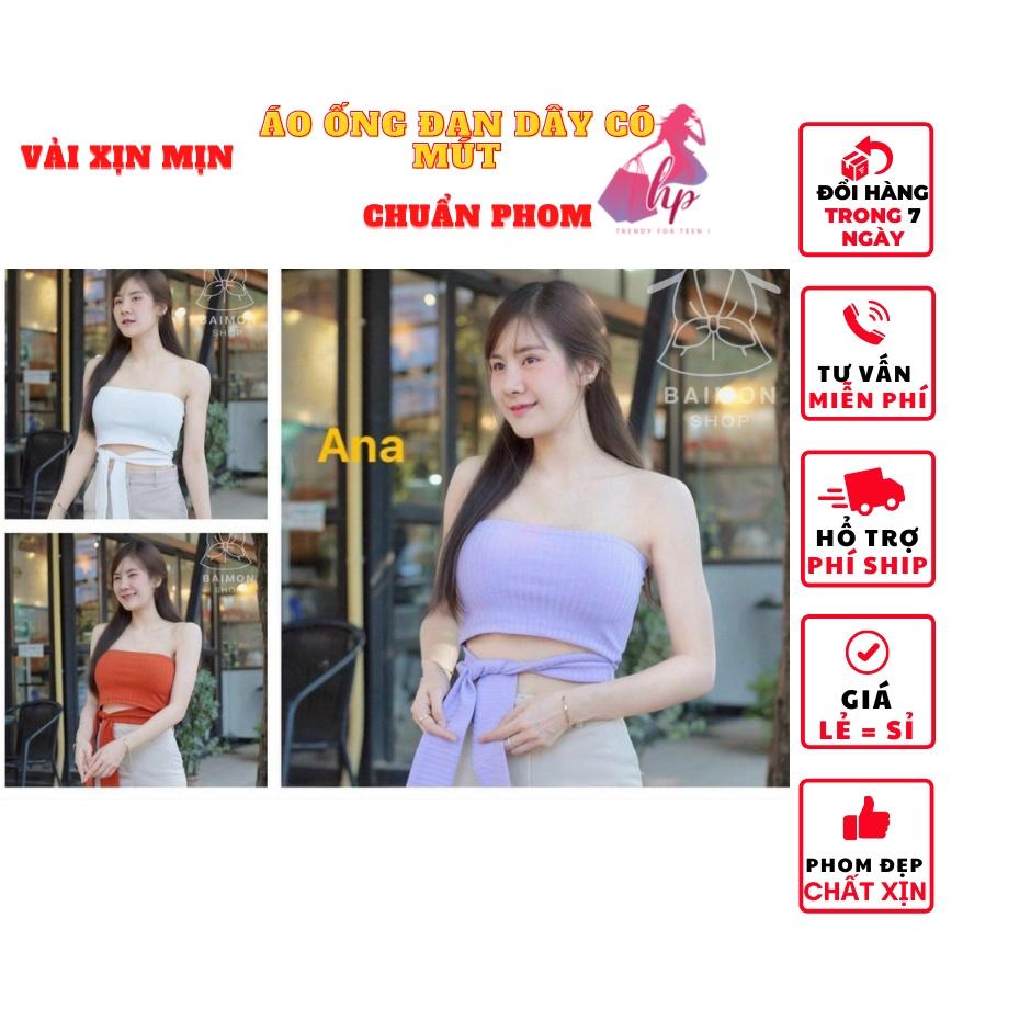 áo ống nữ croptop không tay đan dây có mút ngực kiều mới phong cách hàn quốc cực dễ thương mẫu mới thời trang 2021