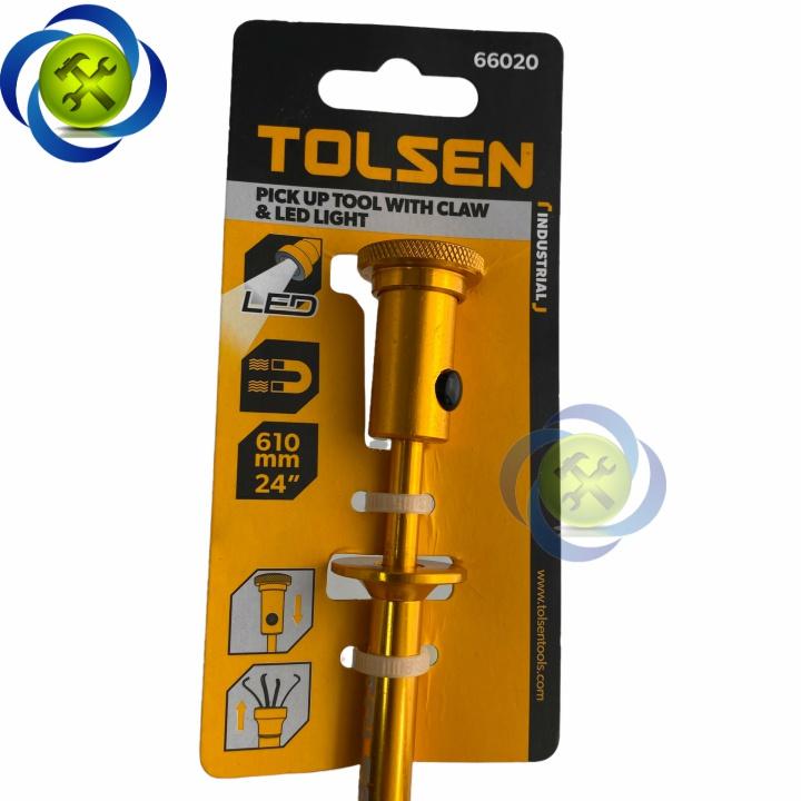 Cần gắp ốc Tolsen 66020 dài 610mm có đèn pin