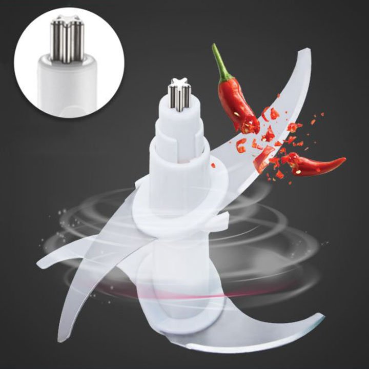 Lưỡi dao kép của xay thịt dung tích 3 lít cối INOX
