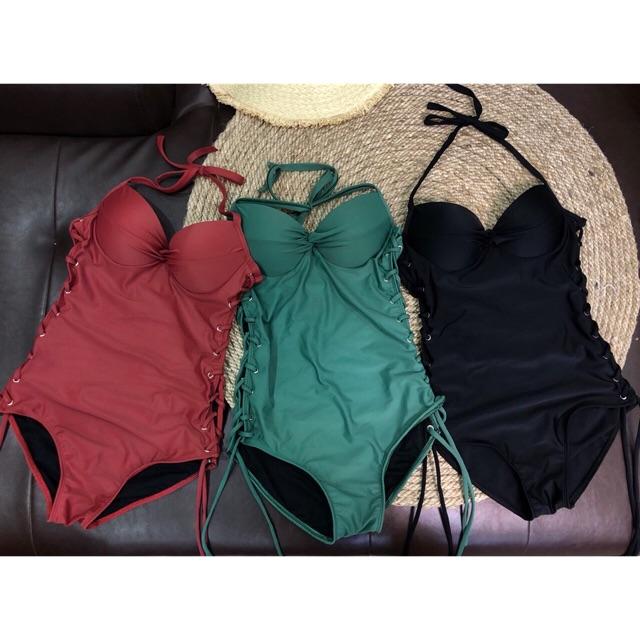 Bikini liền mảnh đan dây sườn