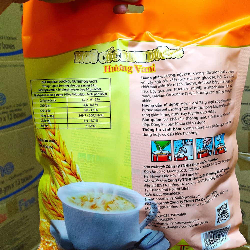 Ngũ cốc dinh dưỡng bổ sung canxi gói 450g