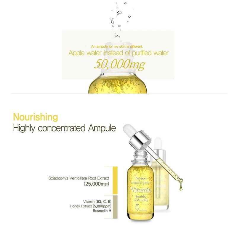 Tinh Chất Dưỡng Trắng Chống Lão Hóa Da 9 Wishes Mega Vitamin Ampule Serum 25ml