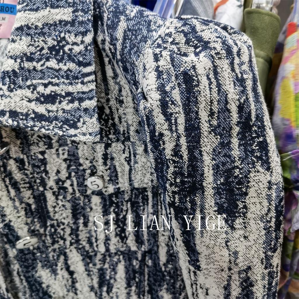Hàng Mới Về Áo Khoác Denim Màu Nhuộm Phong Cách Harajuku Thời Trang Thu Đông 2022