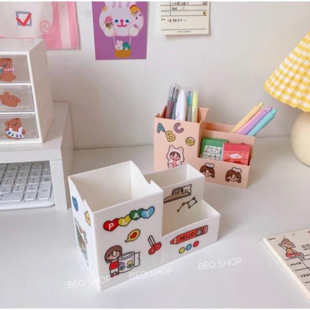 Hộp nhựa đa năng 9 ngăn đựng đồ siêu xinh , kệ đựng đồ mini . .