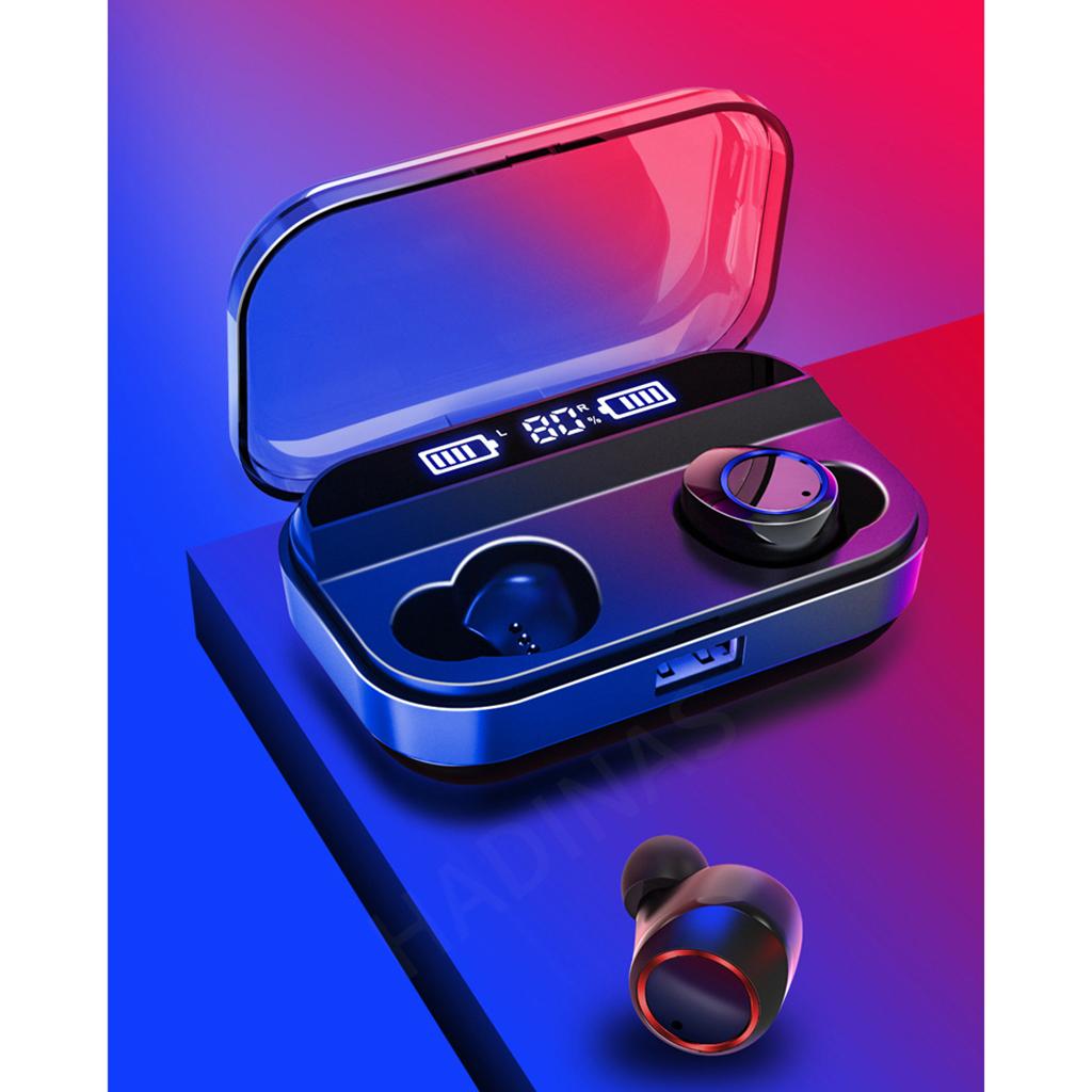 Bluetooth 5.0 Earbuds  Wireless Earphones Stereo Bass Mini In-Ear Headphones