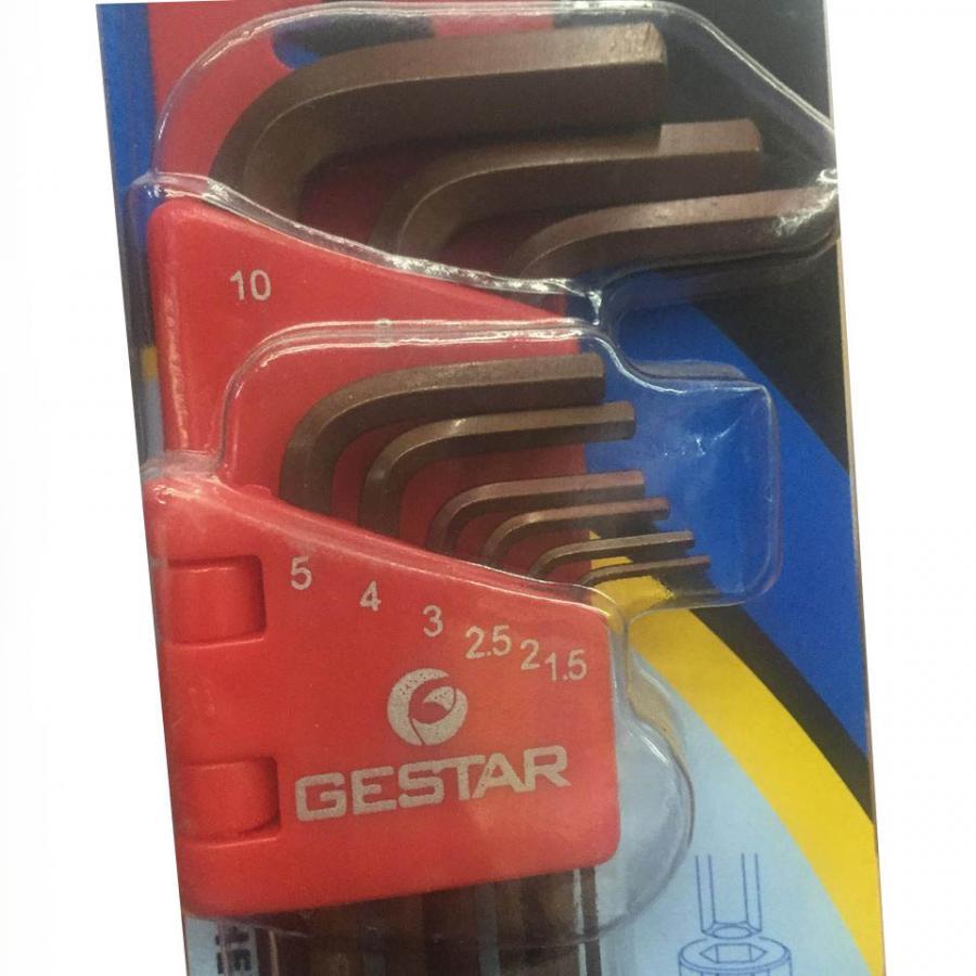 Bộ lục giác 9PCS bi dài GE666-099 GESTAR 23-013