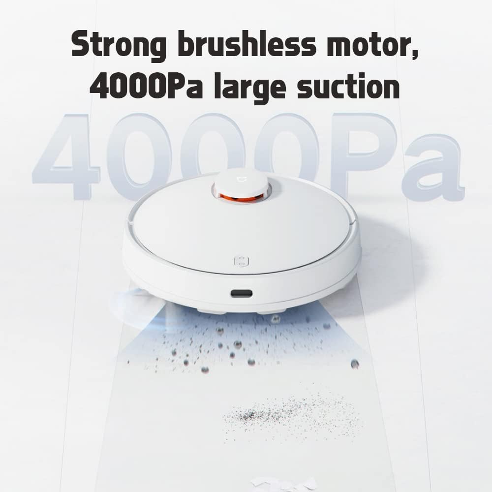 Robot Hút Bụi Lau Nhà Xiaomi Mijia 3C Kết Nối App Mihome Diện Tích Sử Dụng 120m2 Công Suất 45 W - Hàng Nhập Khẩu