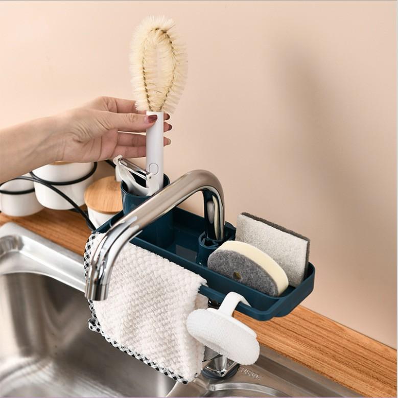 PVN18038 Giá treo vòi nước bồn rửa bát đựng đồ đa năng tiện lợi T2