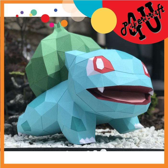 Mô hình giấy thủ công 3D Nhân vật Pokem (35x30x40cm)