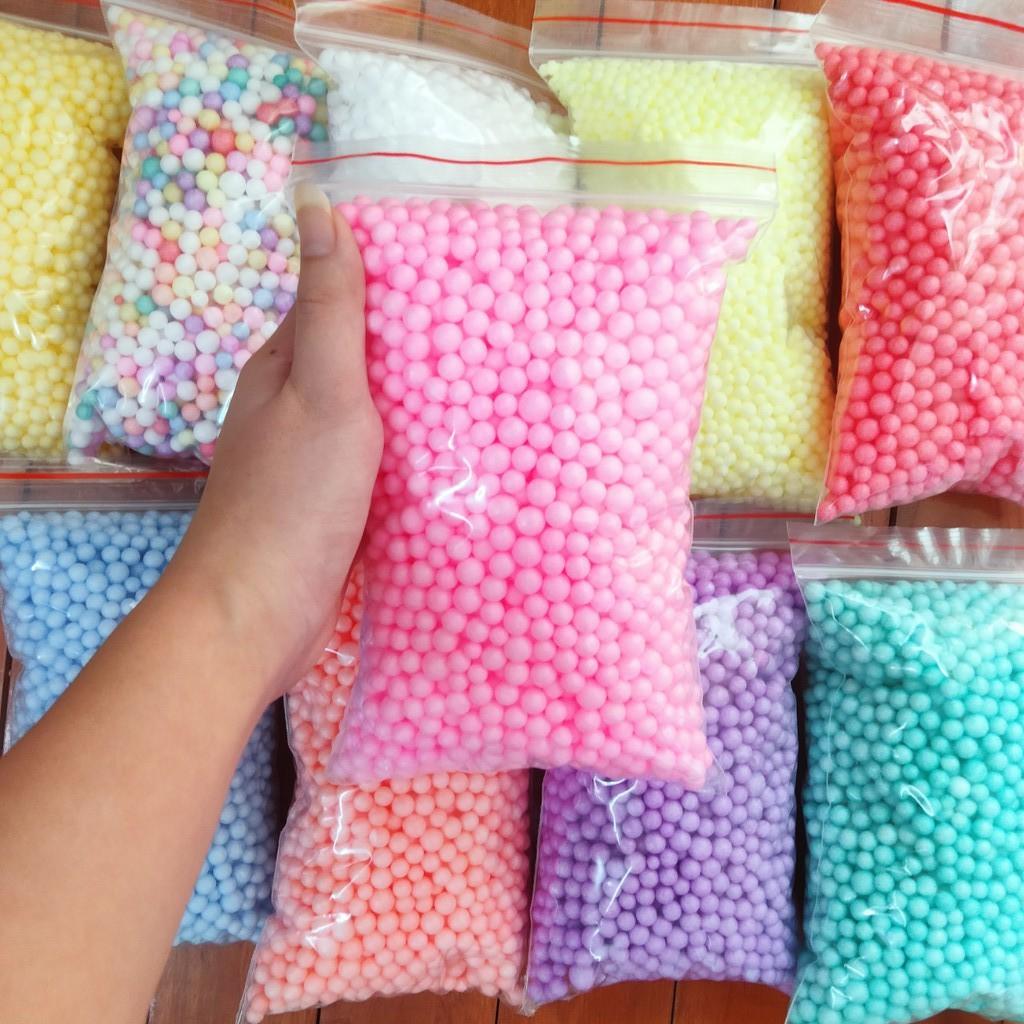 Hạt xốp màu siêu đẹp, hạt tròn, màu đẹp