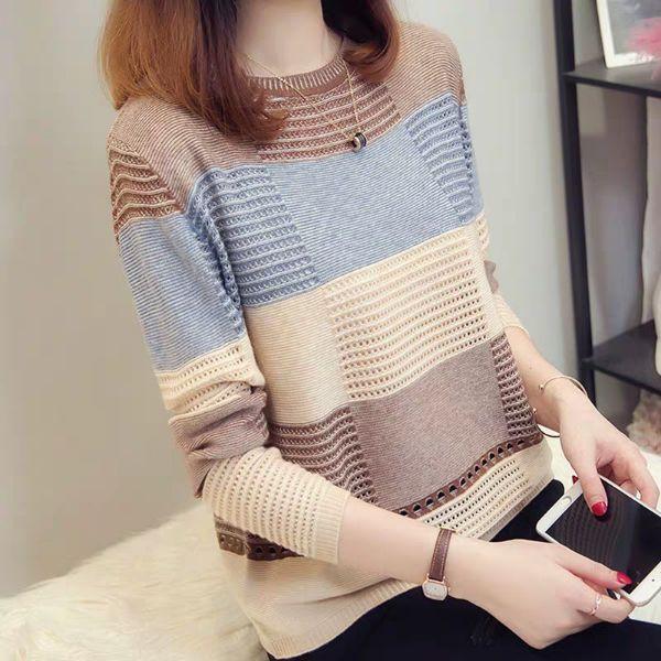 Áo Len Lưới Mẫu Mới 2019 - Nâu