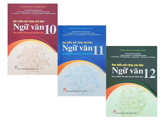 Sách Ngữ văn - Combo 3 quyển sách Đọc hiểu mở rộng văn bản Ngữ văn từ lớp 10 - 12 Theo Chương trình Giáo dục phổ thông 2018